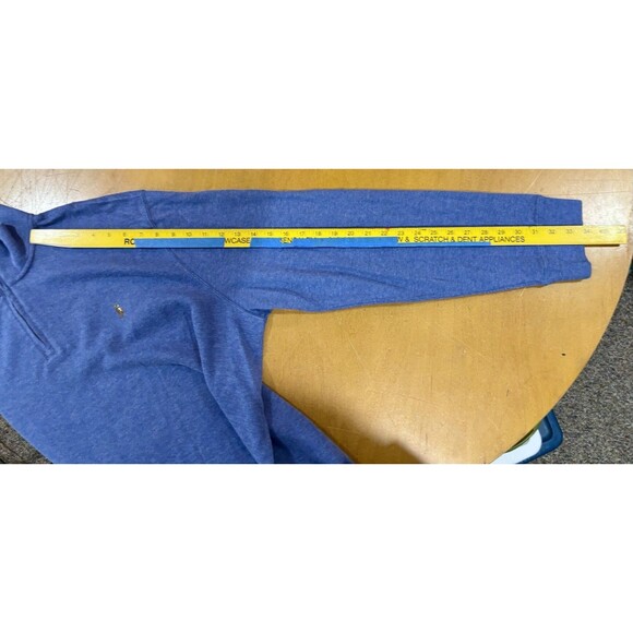 Polo Ralph Lauren Mulicolor Pony Estate Rib Quarter Zip Pullover Blue Preppy XL - Picture 7 of 8